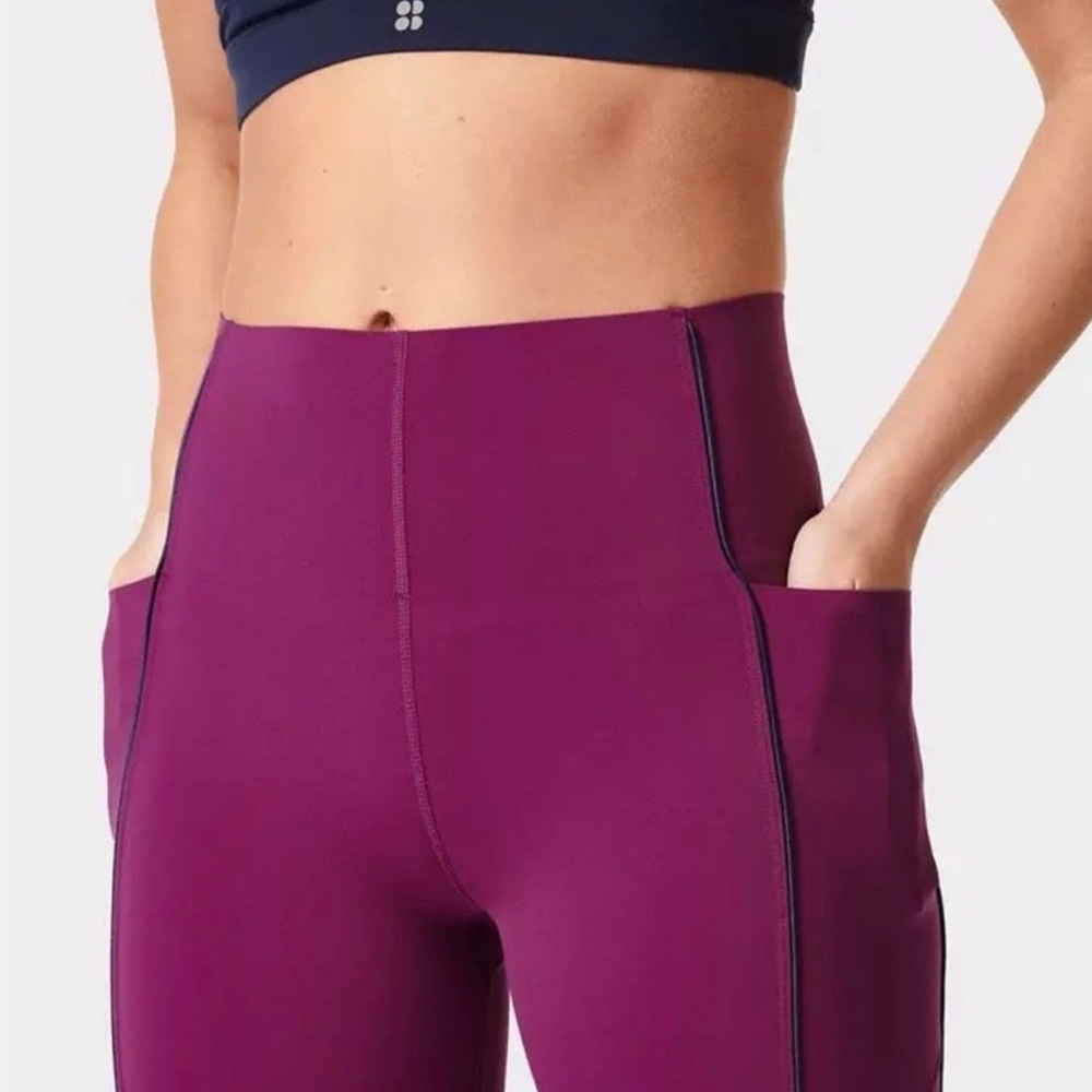 Sweaty Betty Power UltraSculpt High-Waisted Workout Leggings Amaranth Pink M 8